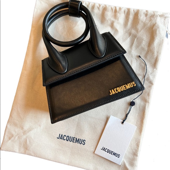 Brand New Jacquemus Le Chiquito Noeud leather shoulder bag - Picture 4 of 7